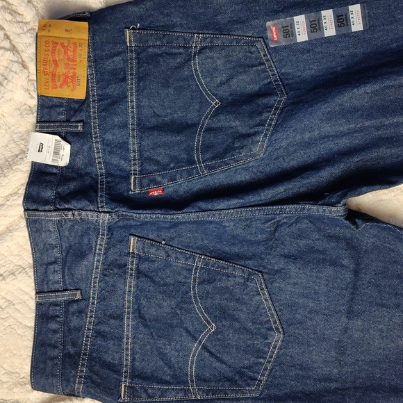 Levi's 501 denim blue jeans men's size 40x32 NWT - Picture 10 of 11